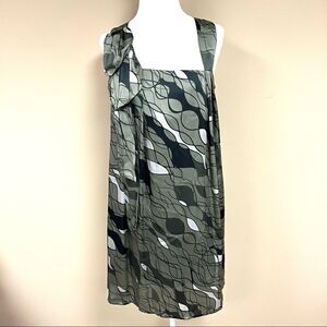 Benetton Art Deco sleeveless shift dress.  Size XS